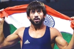 Bajrang Punia at Madison Square Guarden, Bajrang Punia in new york, indian wrestler bajrang punia appeals indians to support him at madison square garden, Khel ratna