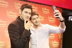 mahesh babu wax statue in Madame Tussauds, mahesh babu wax statue in amb cinemas, mahesh babu s wax statue for madame tussauds unveiled at hyderabad s amb cinemas, Amb cinemas